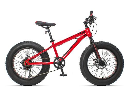 													Велосипед Fat Bike MAXXPRO FAT X20 20" 12" 6 ск. красно-черный N2040-3 2021 фото 2